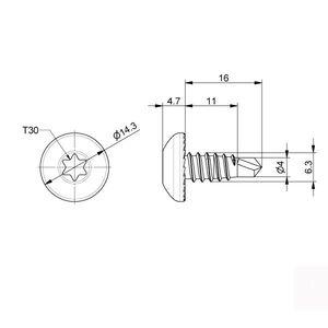 Hovedbilde Skruepose til st&aring;lport 